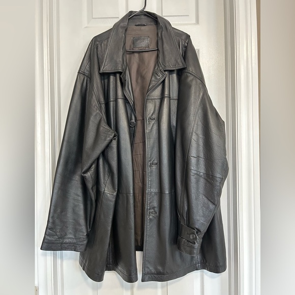 Harbor Bay 100% Men’s Black Leather Jacket - Picture 6 of 10